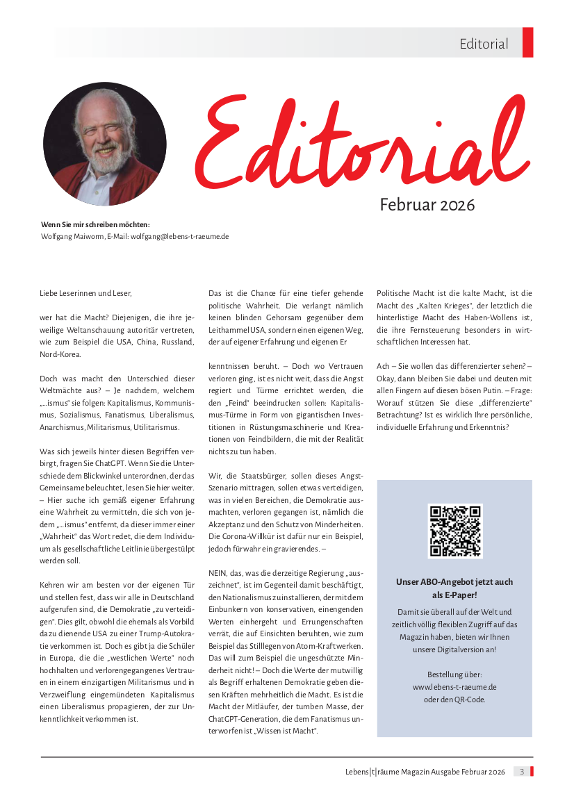 Lebens|t|räume Magazin Ausgabe Februar 2026 – Bild 3