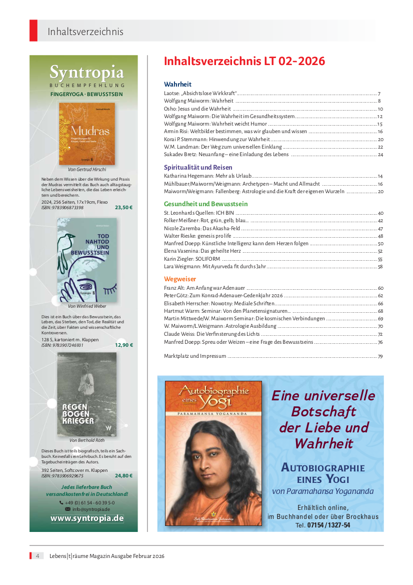 Lebens|t|räume Magazin Ausgabe Februar 2026 – Bild 4