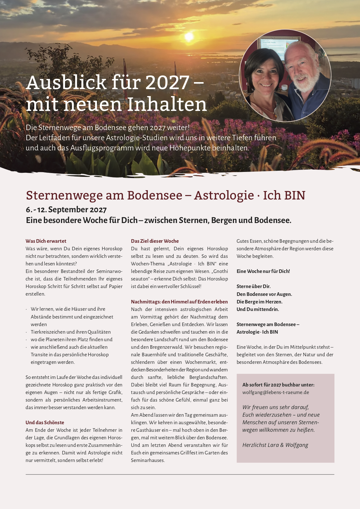 LT 2026 10 Sternenwege Anzeige 2027